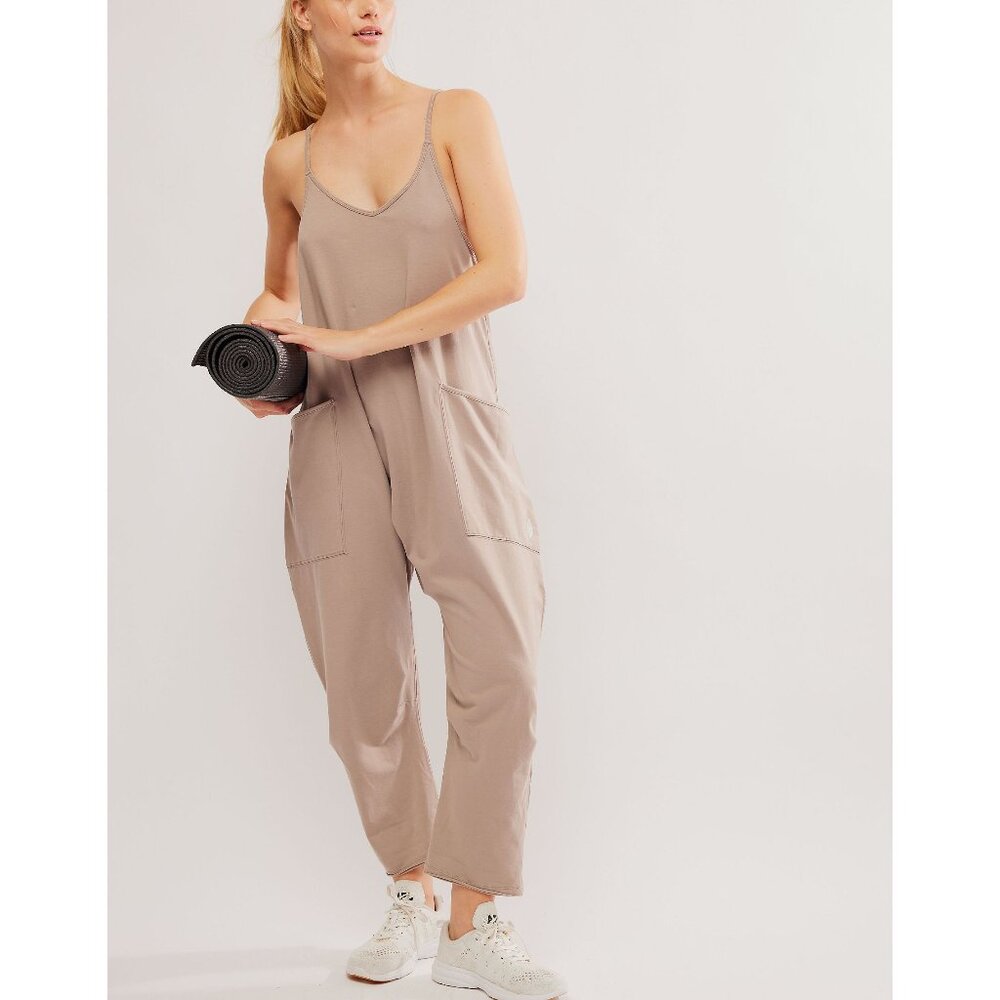 FP Movement by Free People Tan Jumpsuit